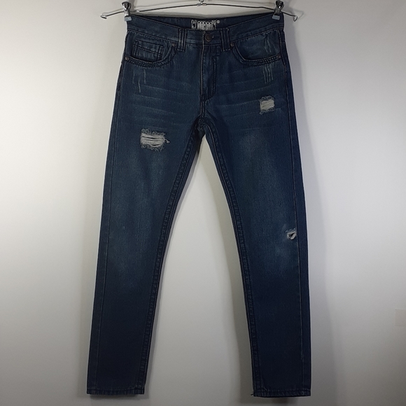 M.Gordon Men's Blue Jeans W32 L32 - Picture 2 of 16